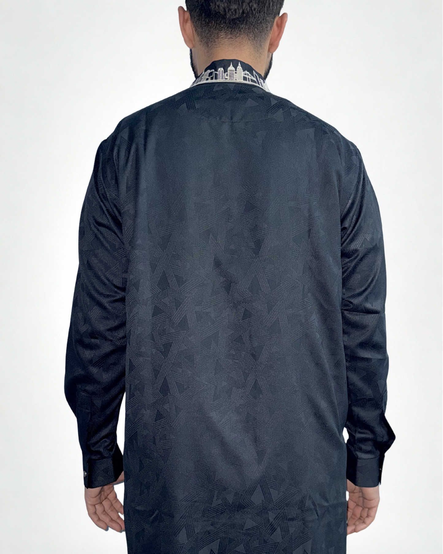 NYC Skyline Panjabi/Kurta, Midnight Navy