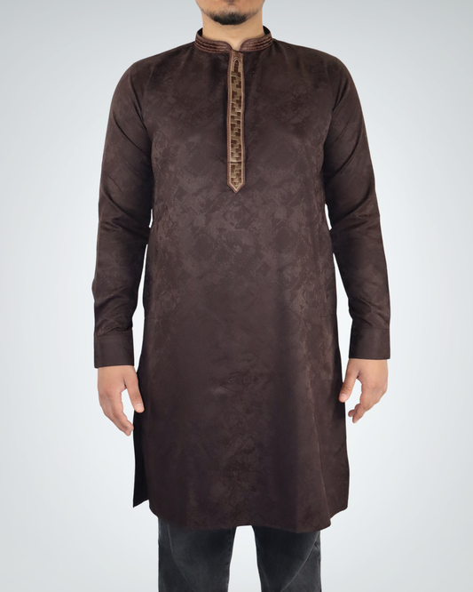 Panjabi/Kurta - Espresso Mosaic
