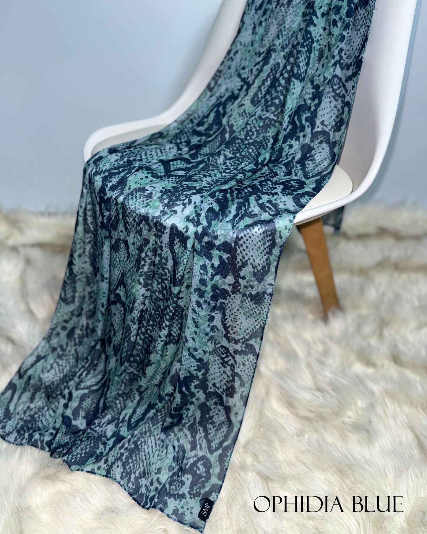 printed modal - ophidia blue
