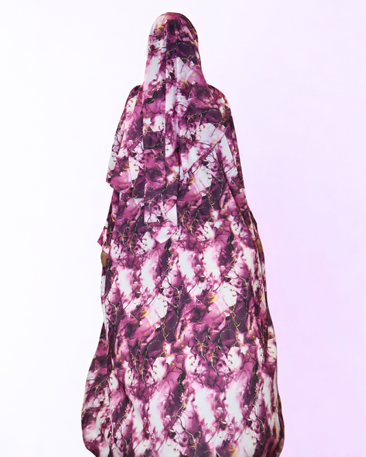 printed abaya & hijab set - rosia