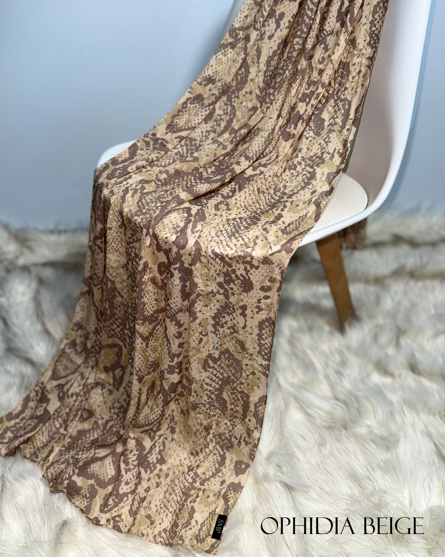 printed modal - ophidia beige