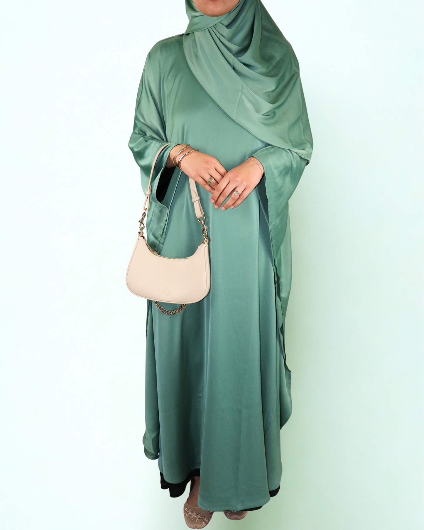 butterfly kaftan & hijab set - mint