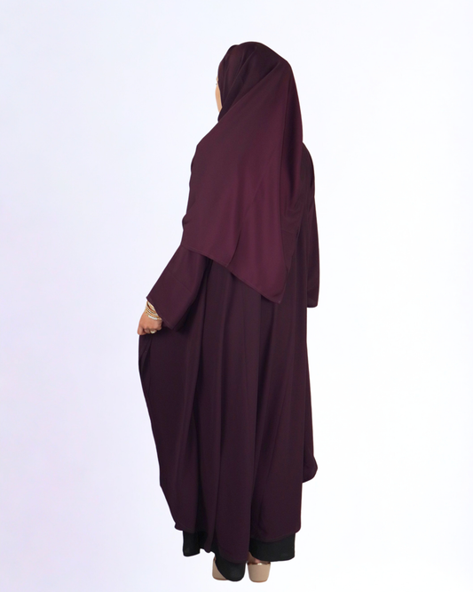 butterfly kaftan & hijab set - plum