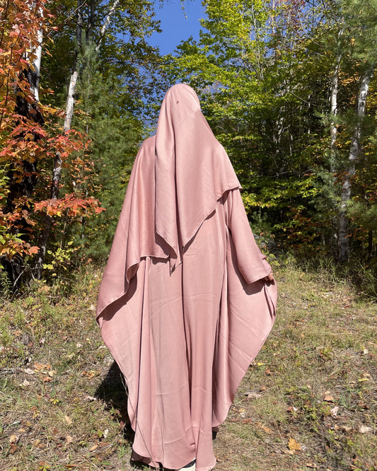 butterfly kaftan & hijab set – blush