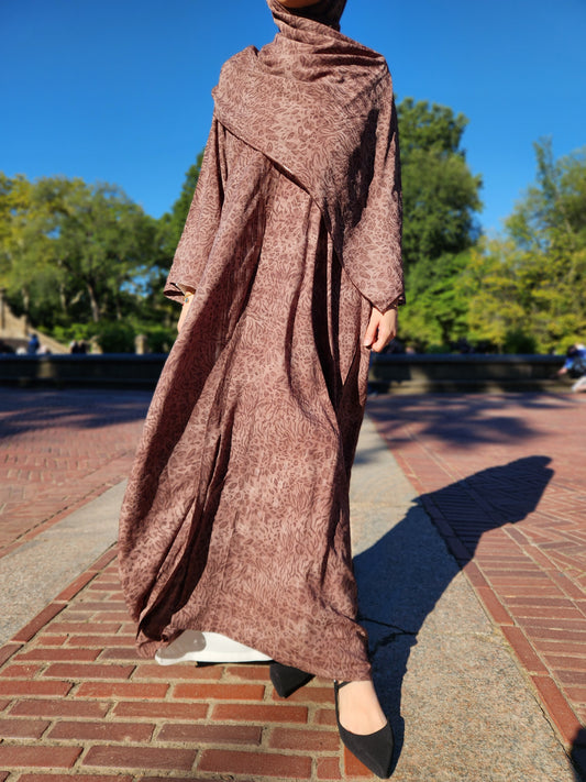 printed abaya & hijab set - tigris