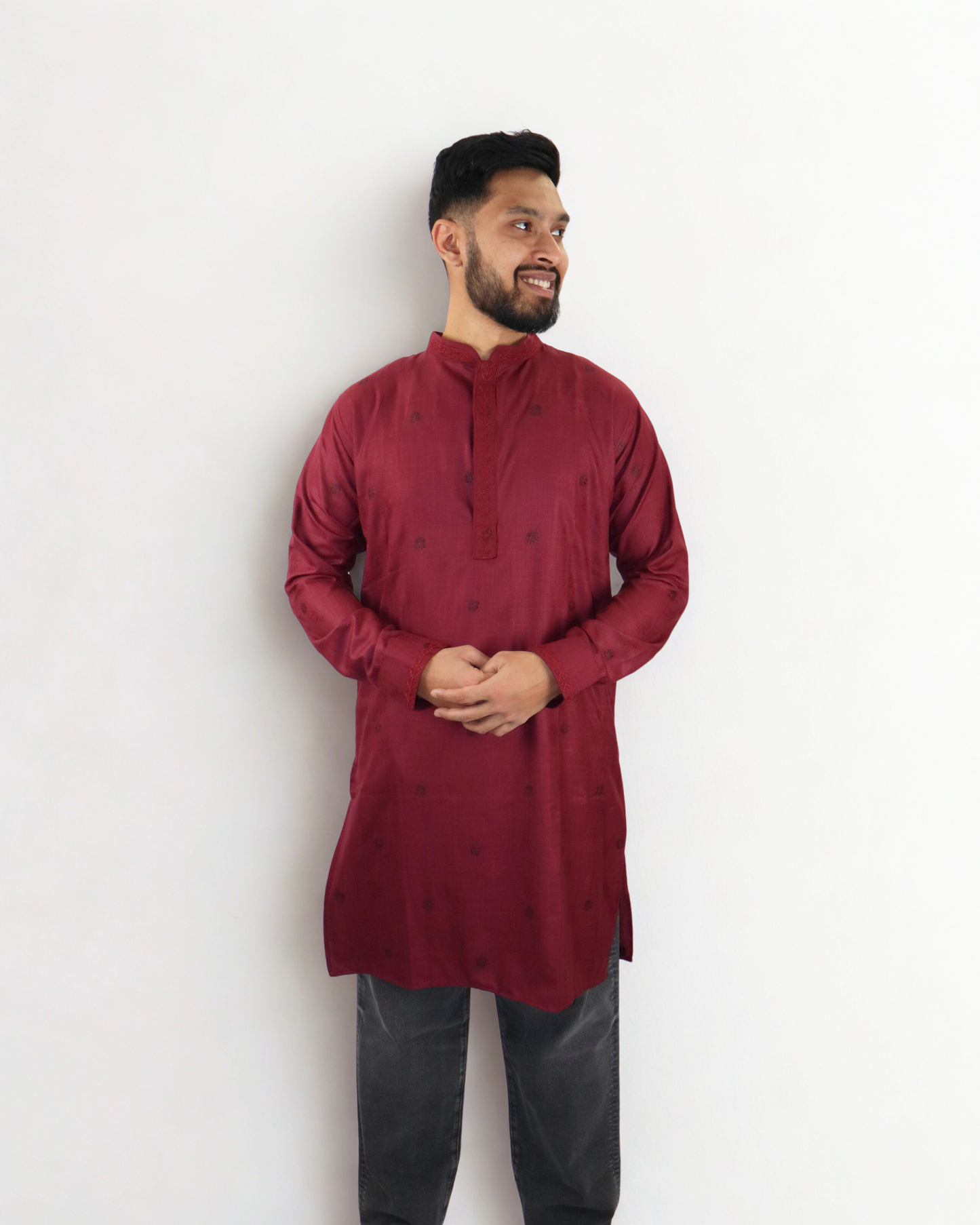 Panjabi/Kurta - Classic Maroon