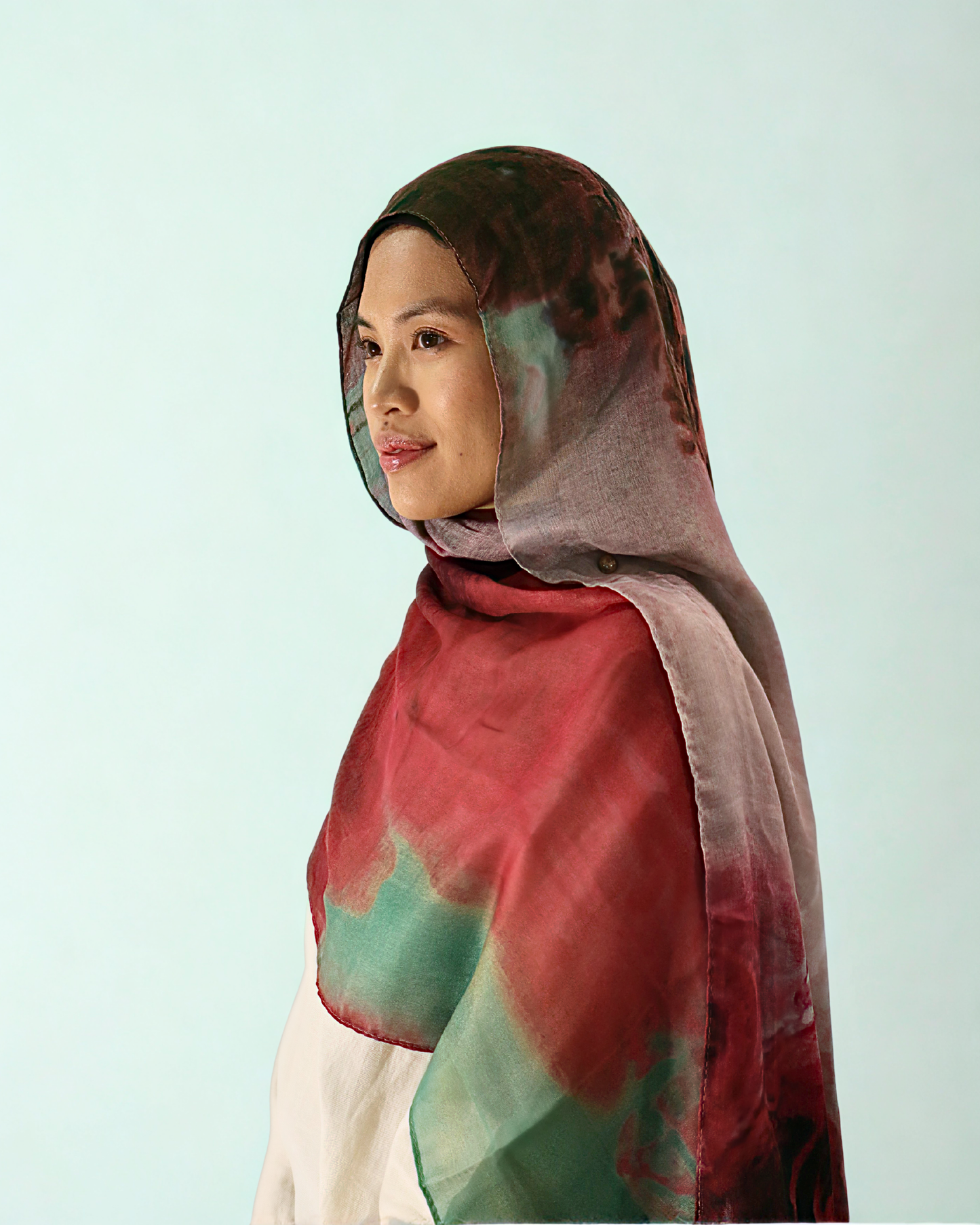modal print hijab - aurora