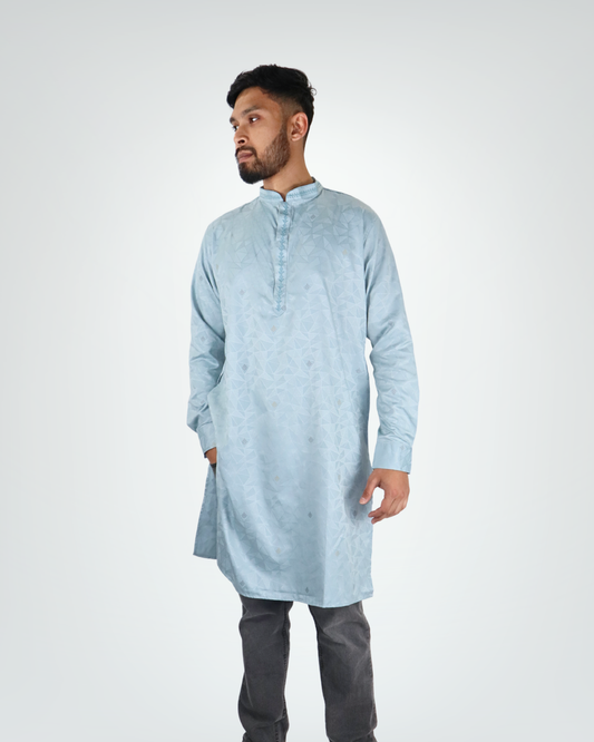 Panjabi/Kurta - Glacier Blue