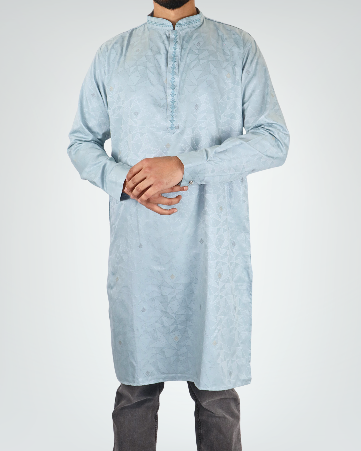 Panjabi/Kurta - Glacier Blue