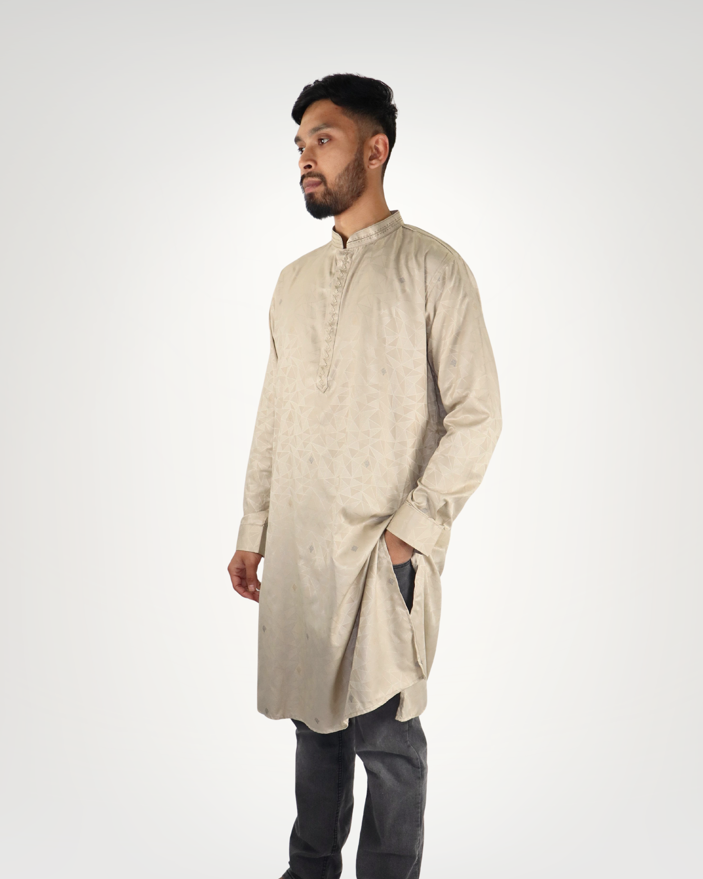 Panjabi/Kurta - Champagne Gold