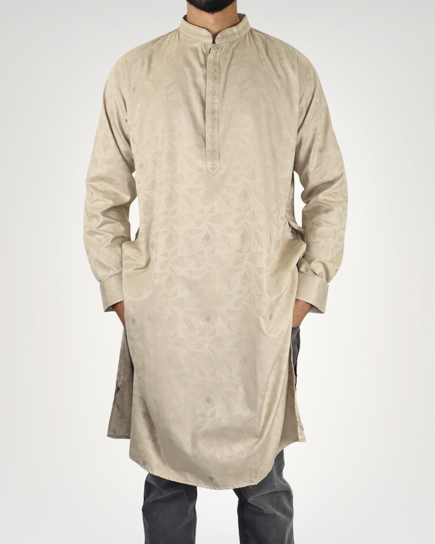 Panjabi/Kurta - Champagne Gold