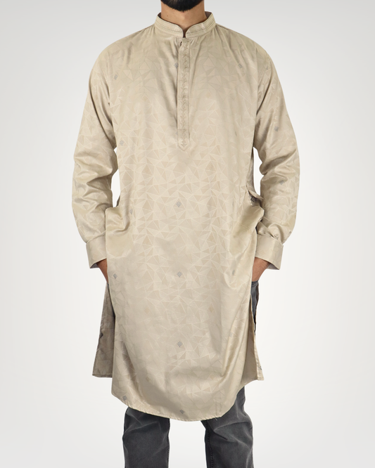 Panjabi/Kurta - Champagne Gold