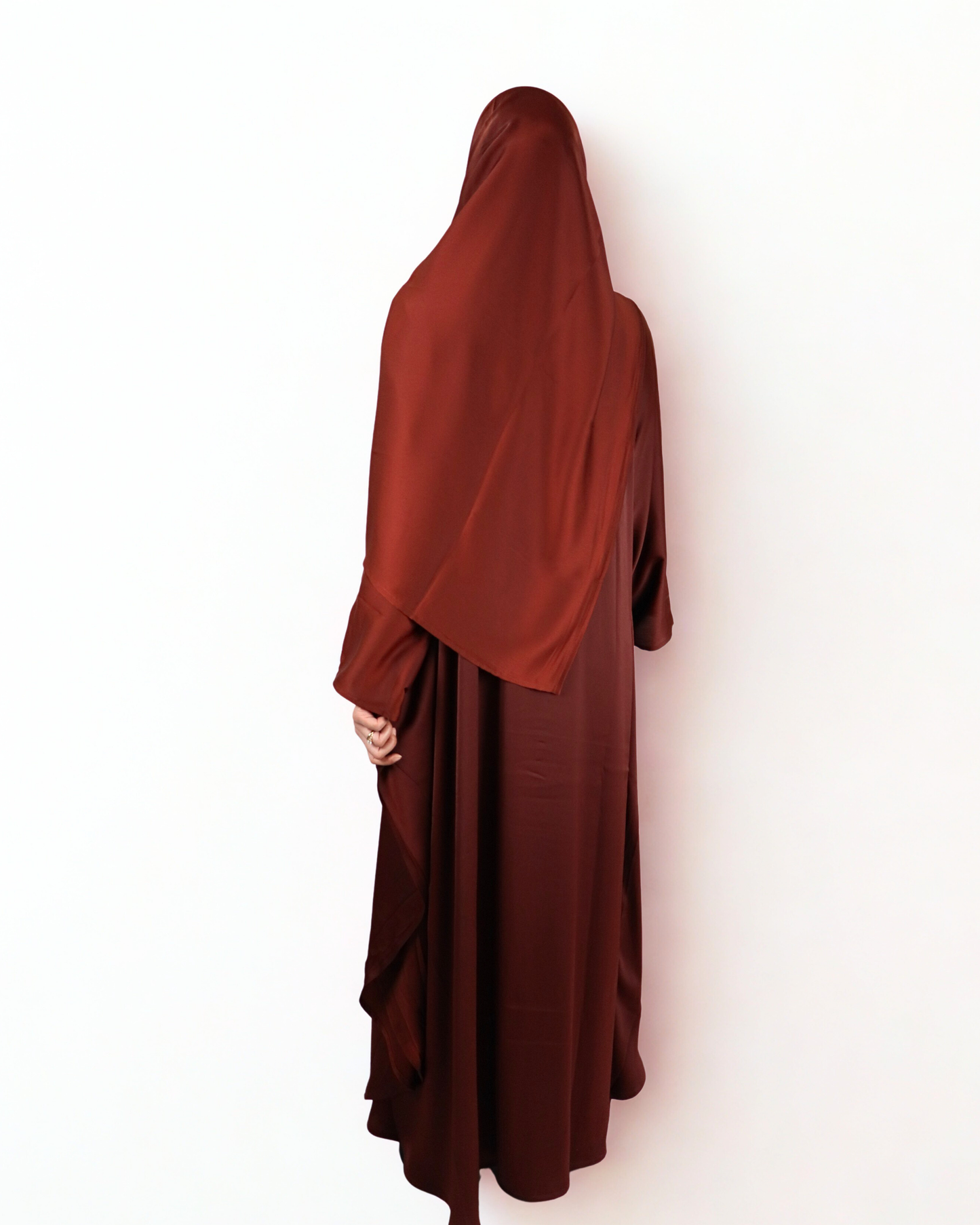 butterfly kaftan & hijab set - crimson