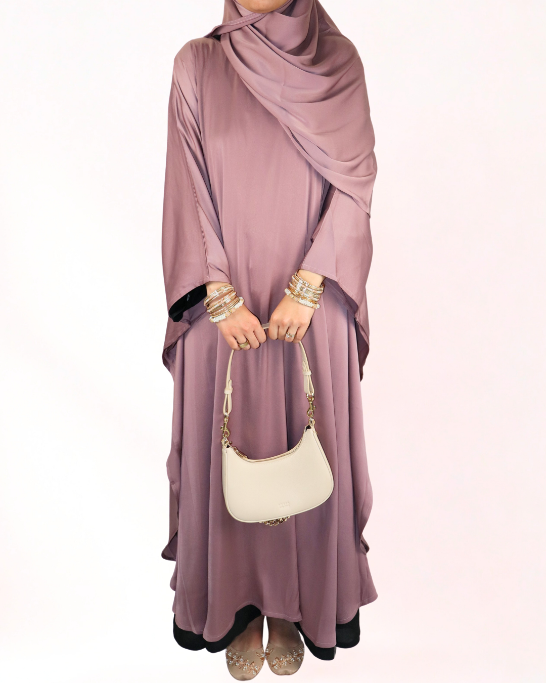 butterfly kaftan & hijab set - mauve