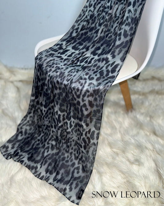 printed modal - snow leopard