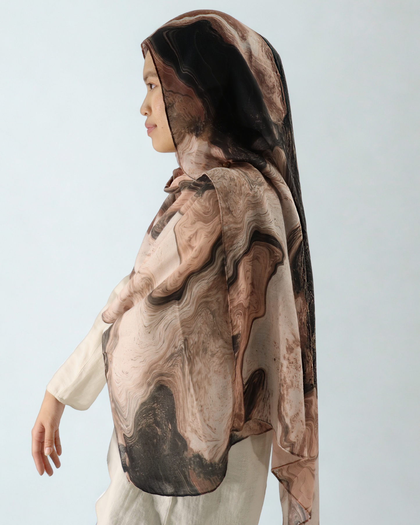 modal print hijab - canyon
