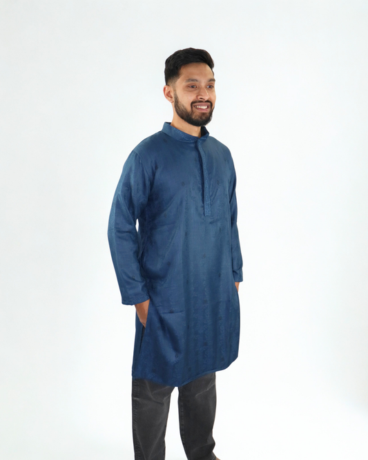Panjabi/Kurta - Atlantic Blue