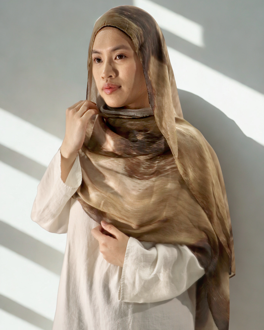 modal print hijab - sienna